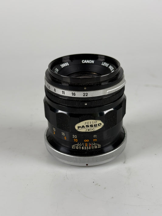 Canon 100mm f3.5 FL camera Lens