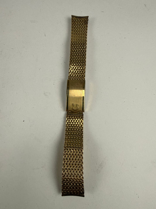 Omega Champion mesh bracket 22mm 1/20 10k Gold filled for watch