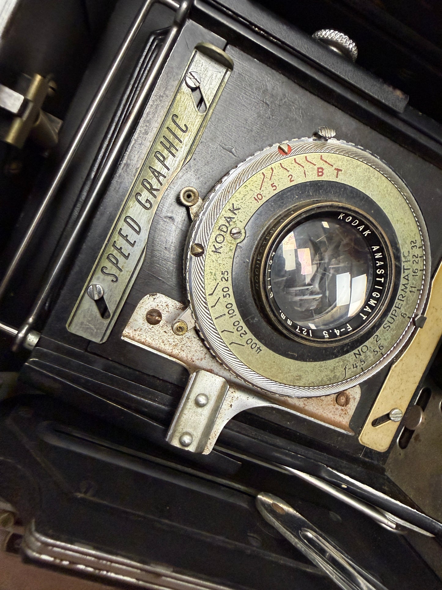 Graflex Speed Graphic 3x4 spring back Large Format Camera w/ Kodak 127mm f4.5 lens