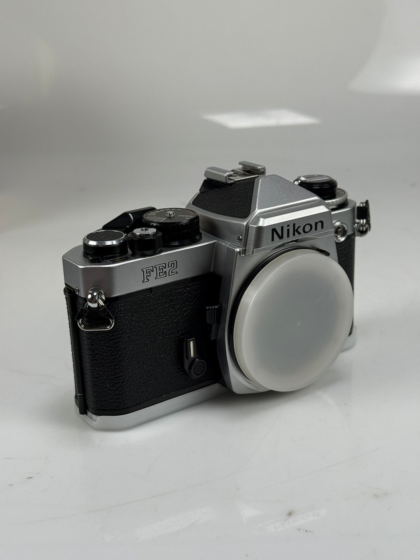 Nikon FE2 chrome silver 35mm SLR Film Camera Body