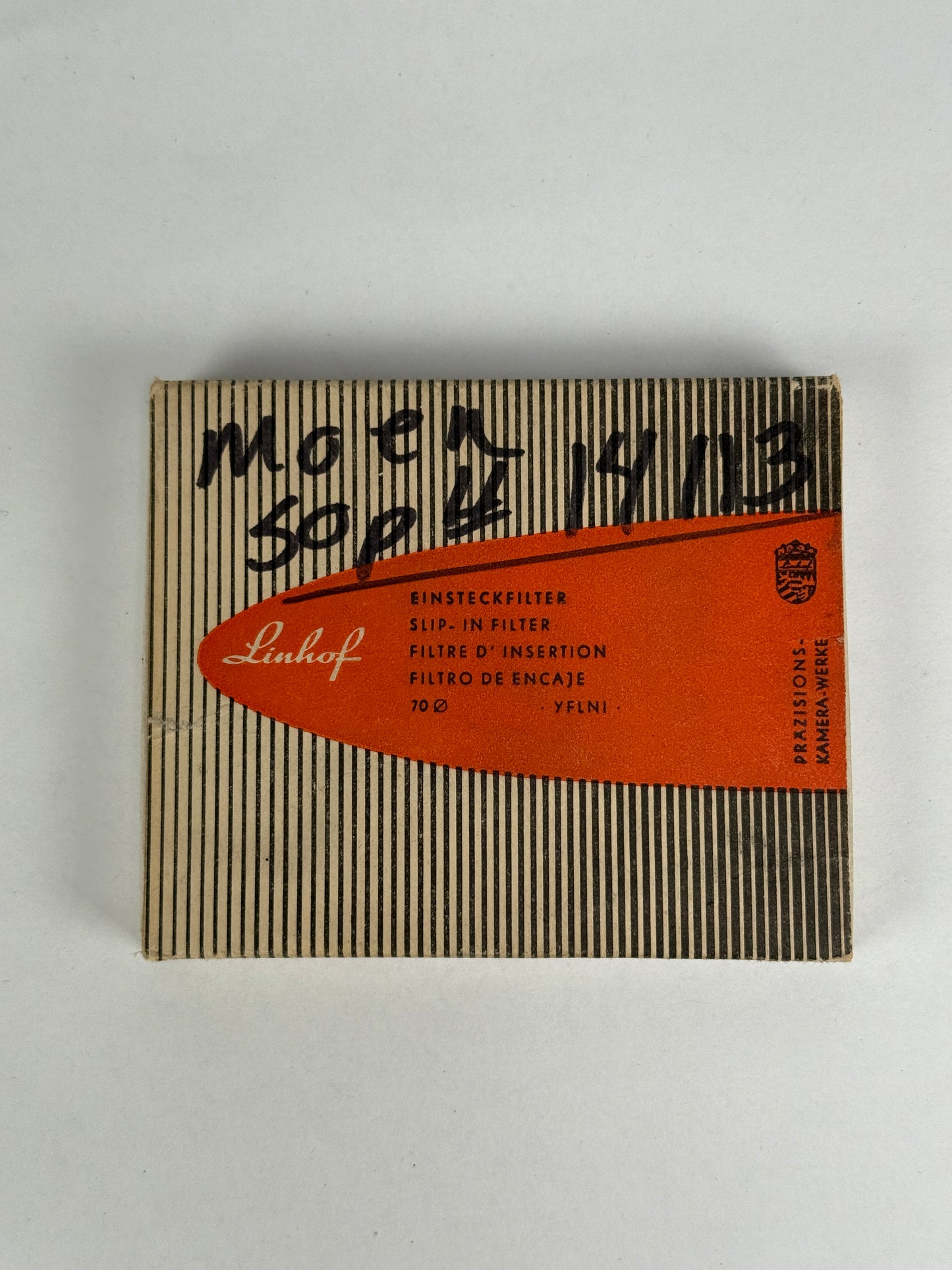 Linhof 70mm Drop in filter for universal shade Yellow 1 Y1