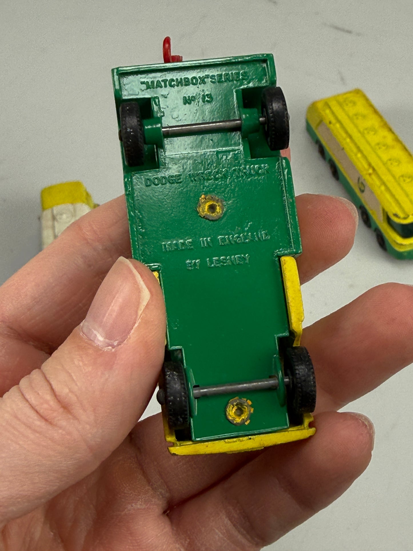 Lesney Matchbox lot of 3 toy cars BP petrol tanker 25, truck 13, autotanker