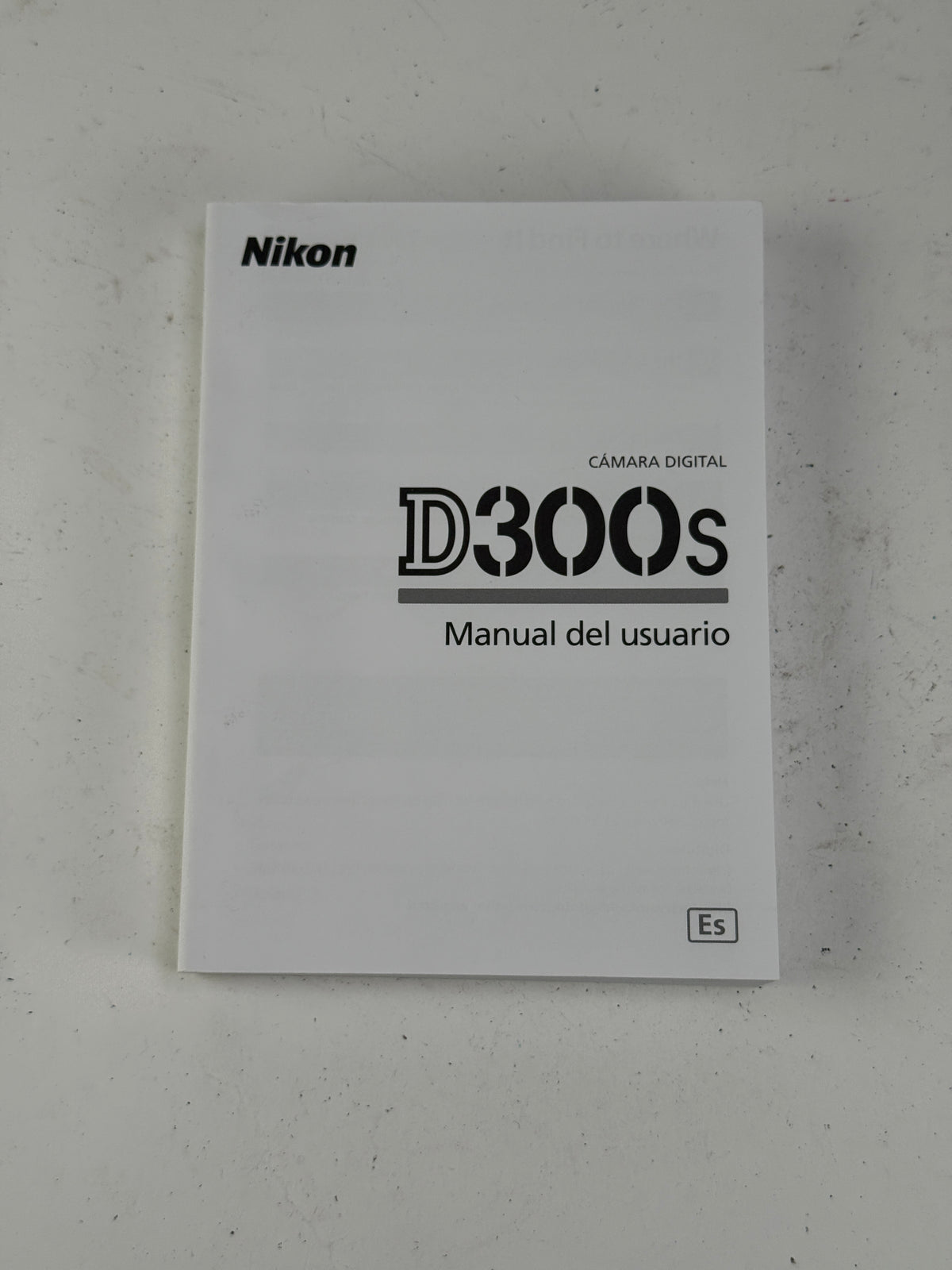 Nikon D300s Instruction Owners Manual Book Spanish