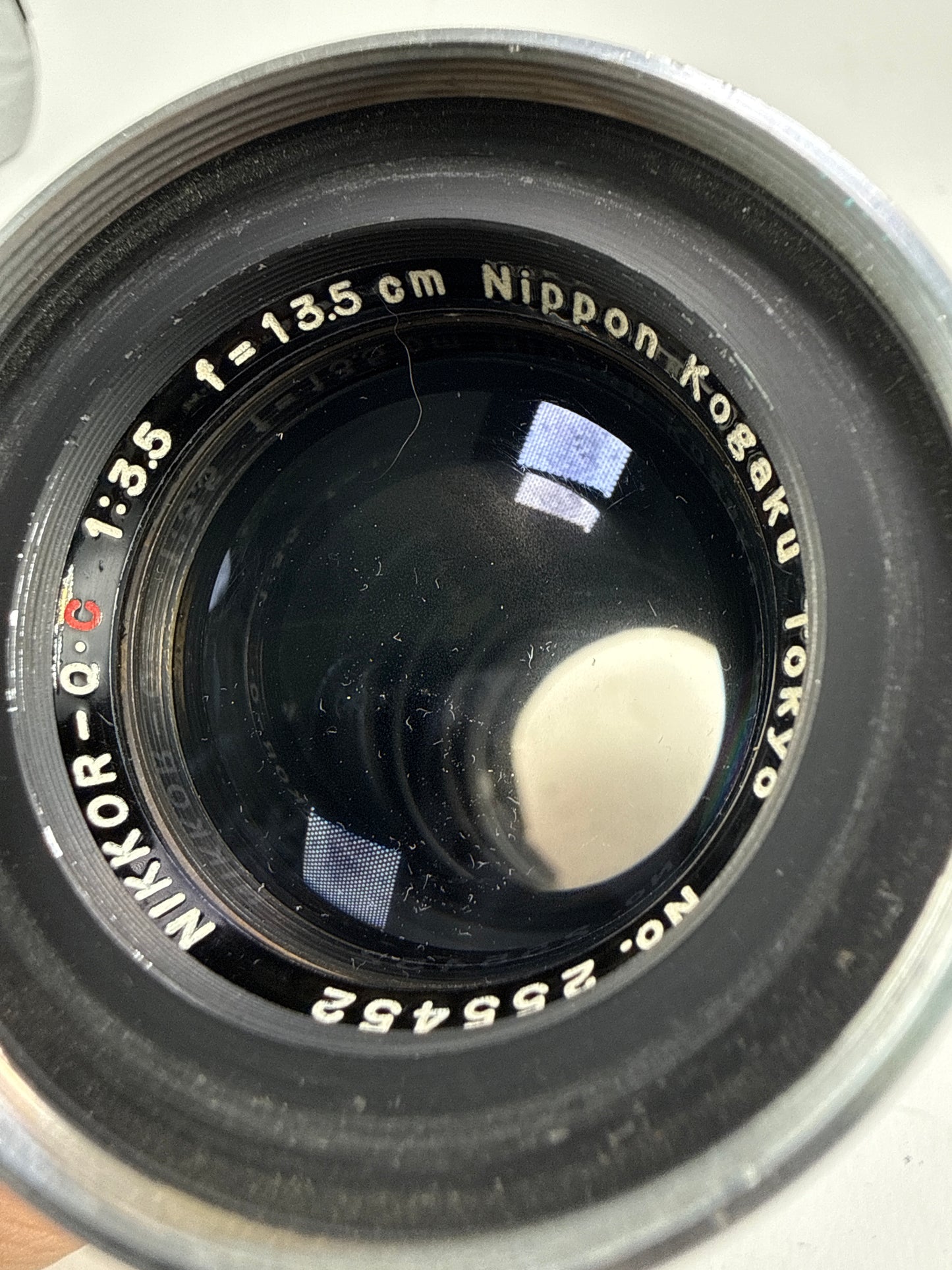 Nikon Nikkor-q.c 13.5cm 135mm f3.5 Lens S mount Nippon Kogaku Tokyo