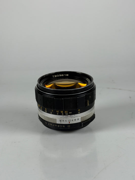 Konica HEXANON AR 57mm f1.2 MF Lens AR Mount