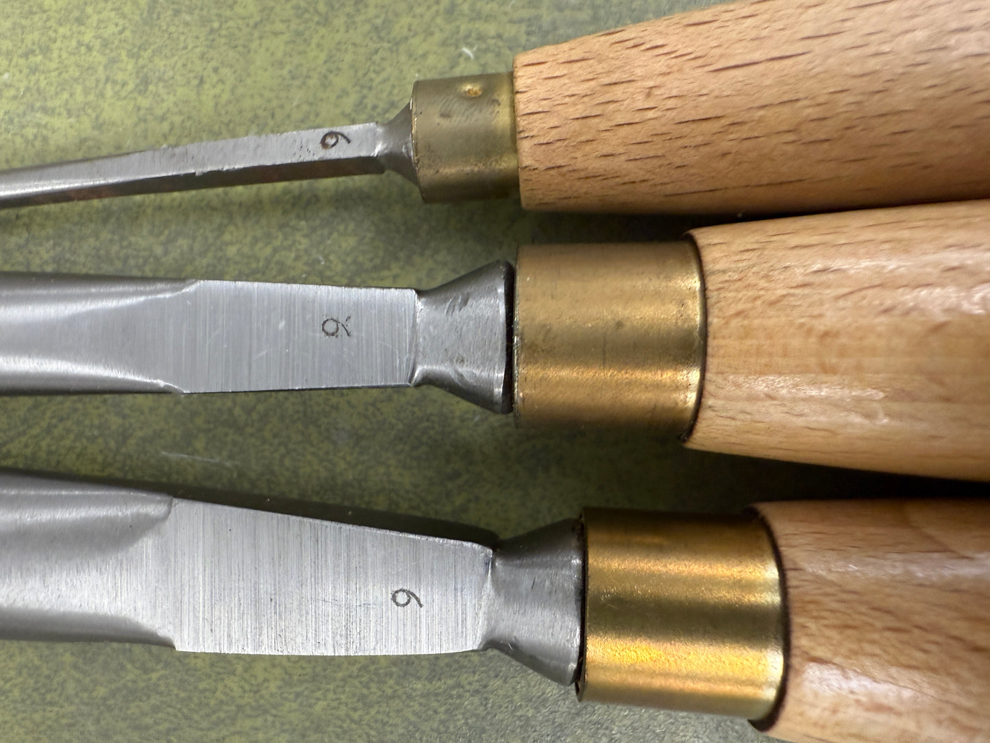 Vintage Ashley Iles Carving Gouge set of 3 No 9 Chisel