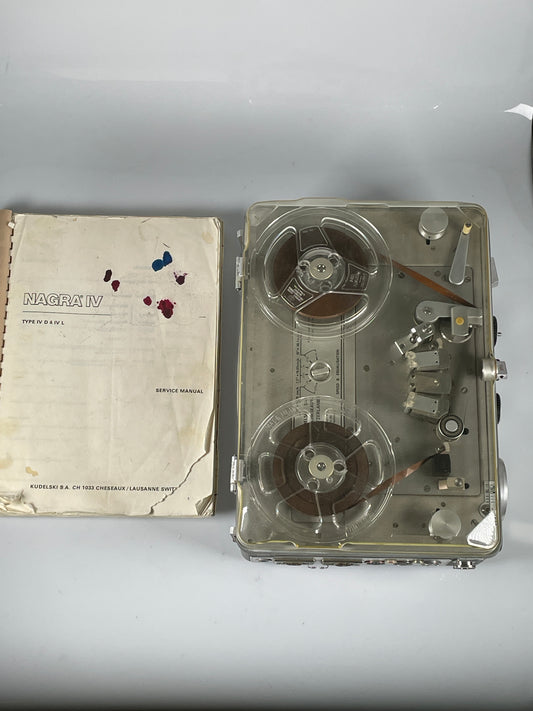 Kudelski Nagra IV-L Reel to reel field tape recorder RARE