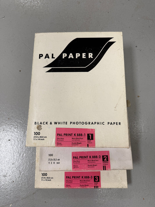 PAL Paper Print K 888-1, 888-2, 888-3 Fibre 11x14" Photo Paper lot