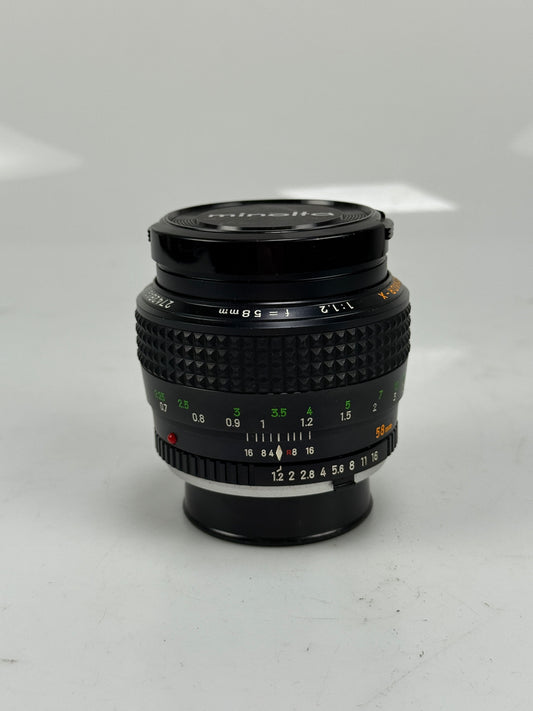 Minolta MC ROKKOR-X Late 58mm f1.2 Normal Prime MF Lens MD SR