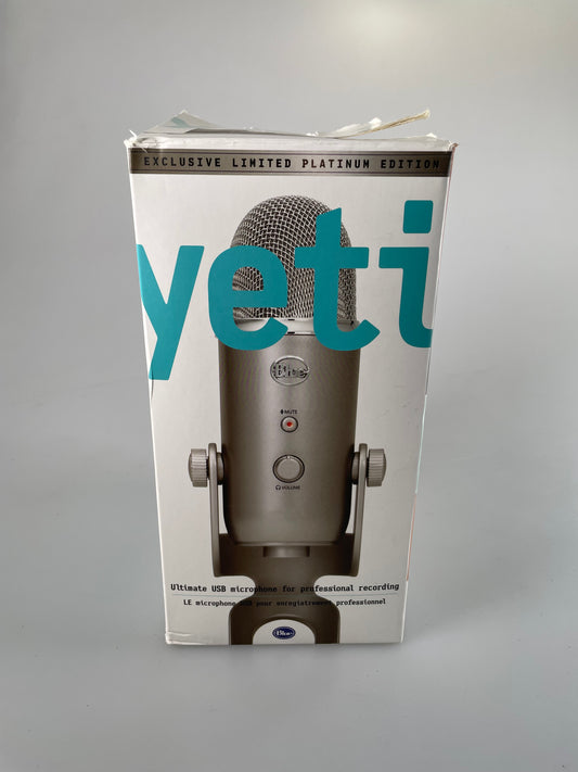 Blue Yeti Limited Platinum Edition Multi Pattern Professional USB Microphone