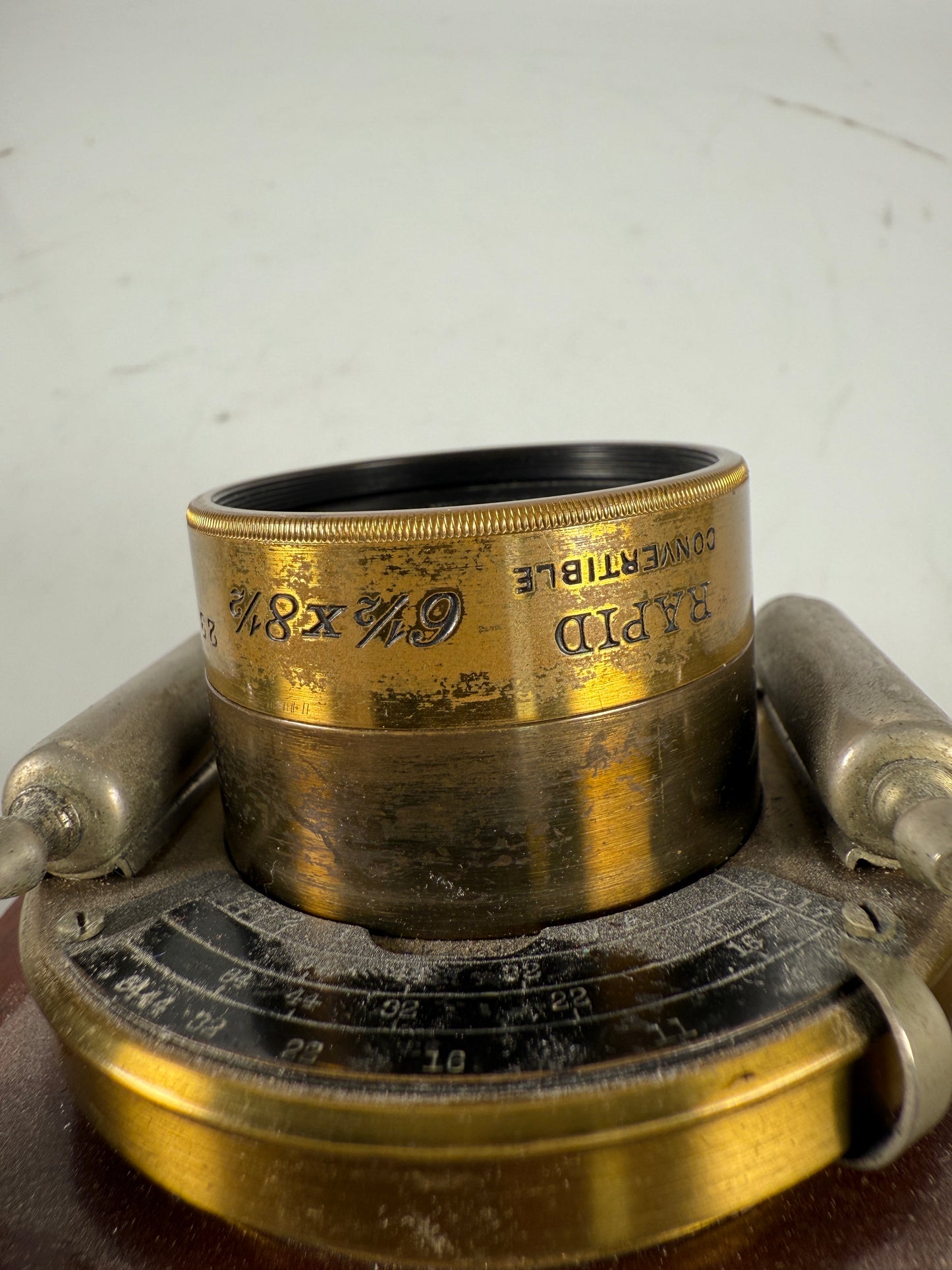 Gundlach Manhattan Rapid Convertible 6 1/2 X 8 1/2 brass lens