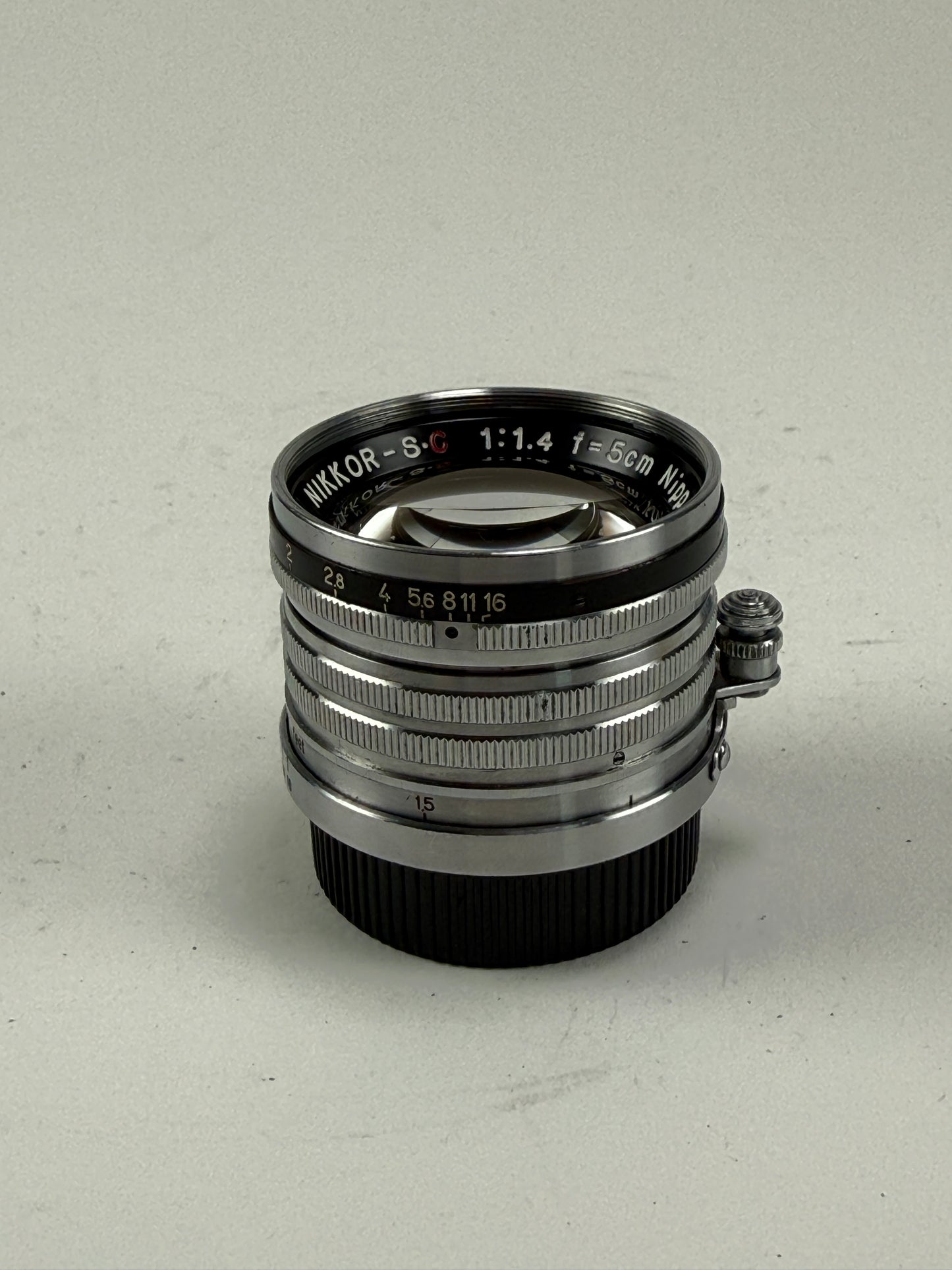 Nikon EP Black Rim NIKKOR SC S.C 5cm 50mm f1.4 Nippon Kogaku Japan Ltm