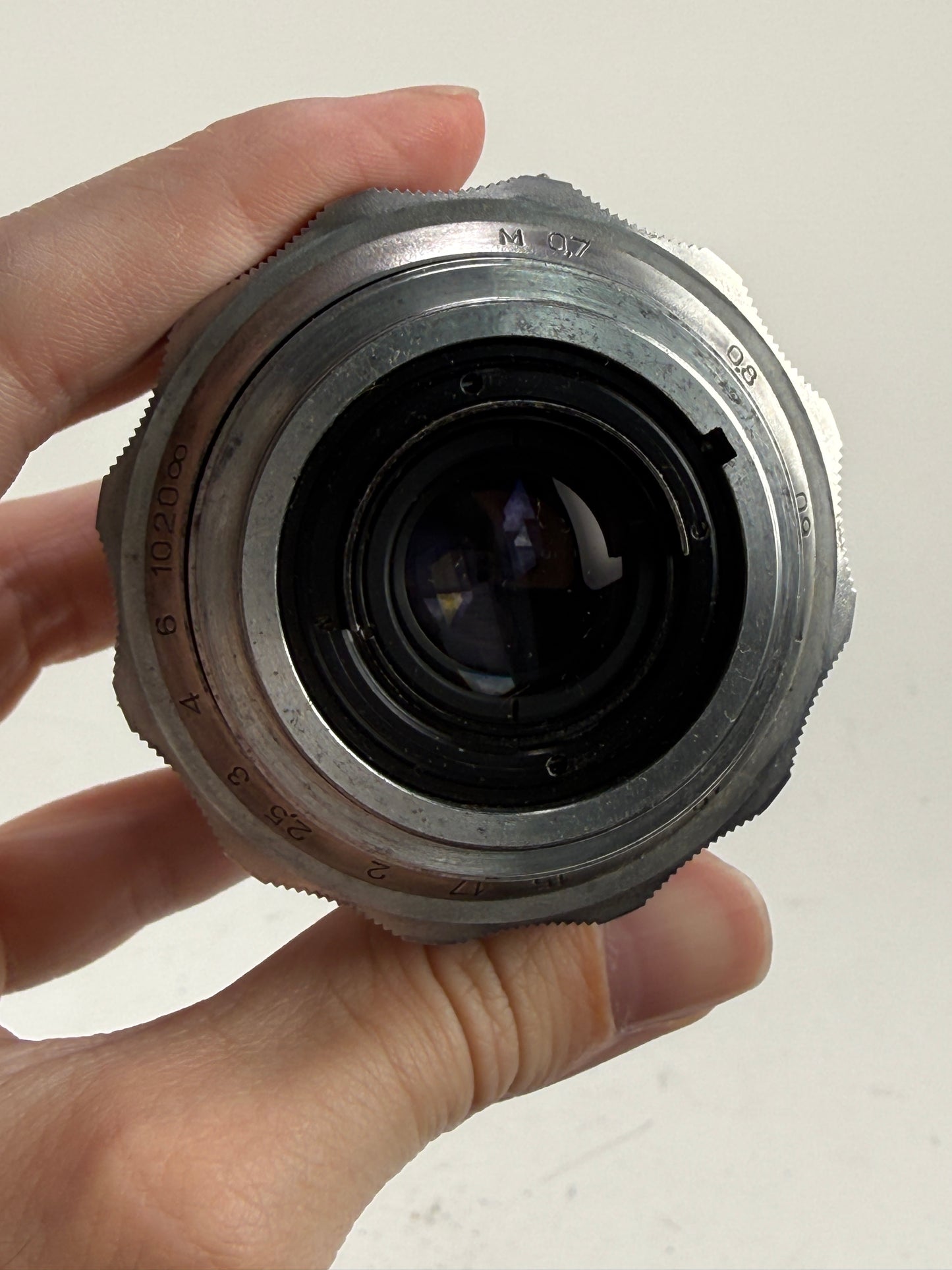 Mir-1 Grand Prix Brussels 1958 Silver 37mm f2.8 M39 LTM Mount lens Soviet Vintage