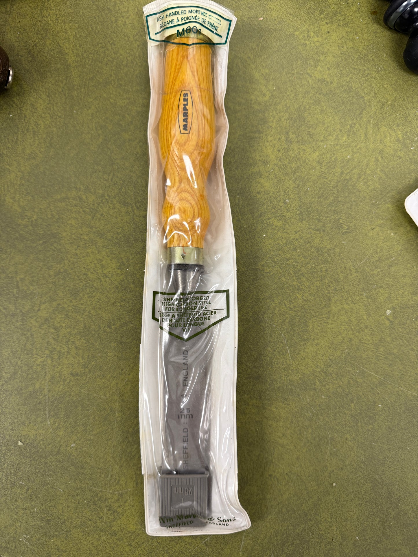 Vintage Marples sheffield M601 1'' 25mm Spoon Bit Wood Carving Chisel Tool