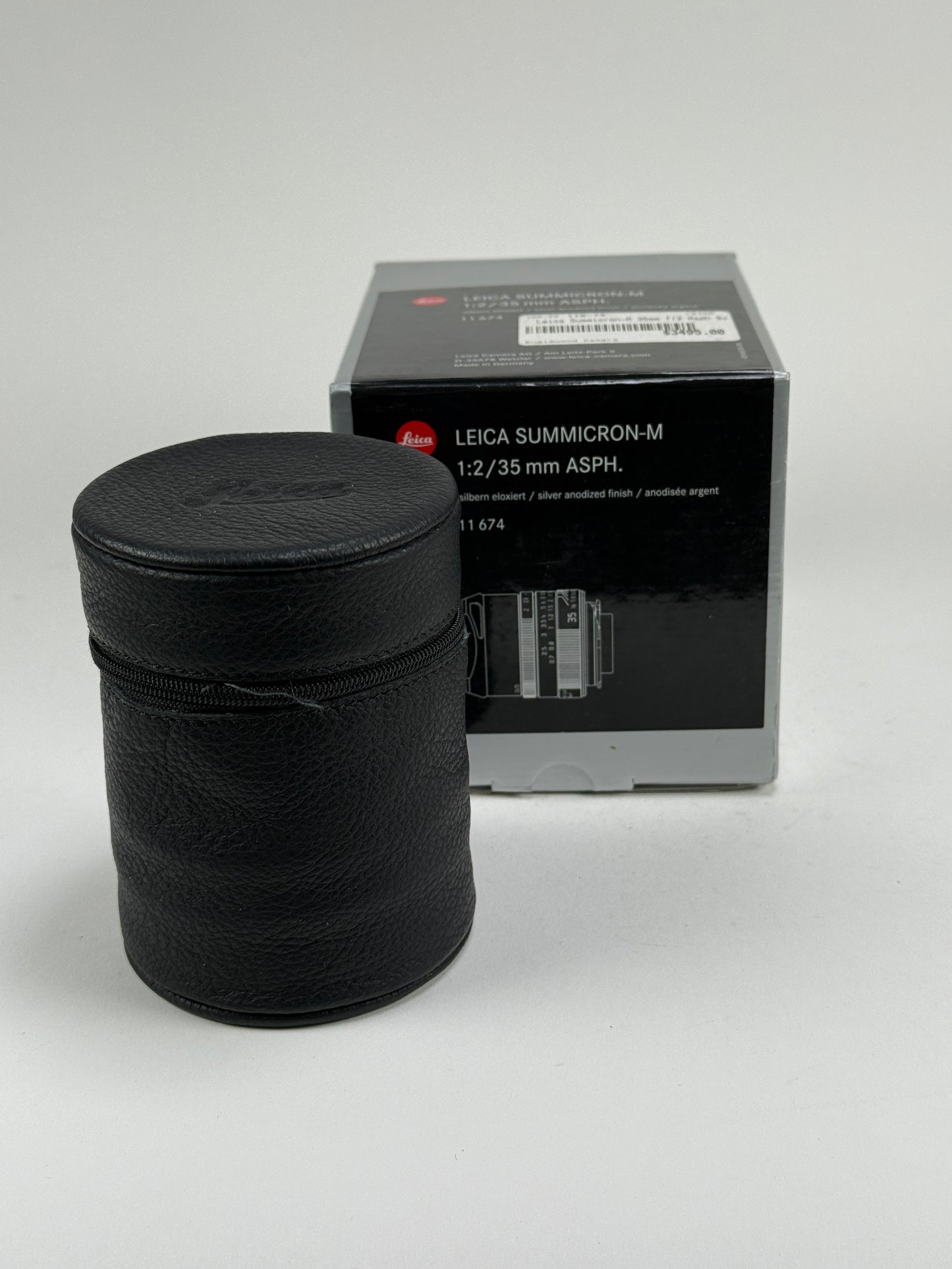 Leica Summicron-M 35mm F2 ASPH. II Lens Silver 11674 BOX & CASE only