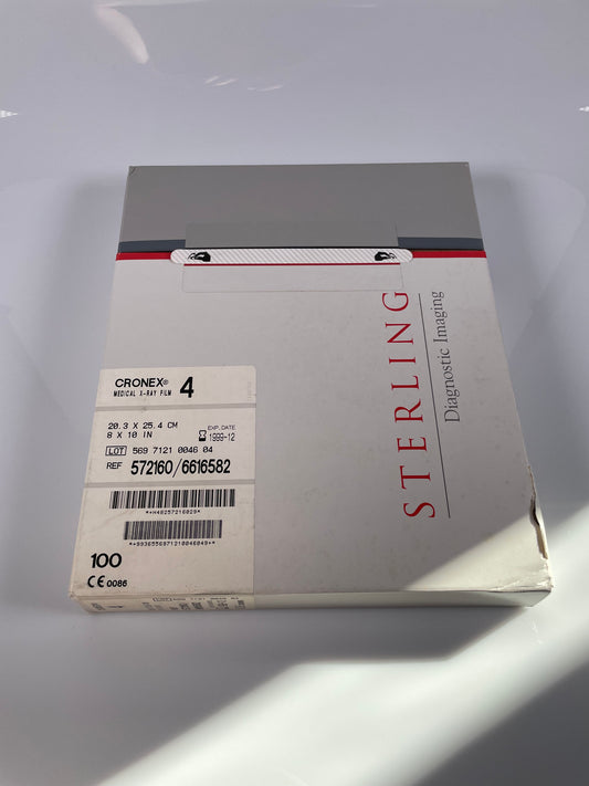 Sterling diagnostic imaging 8x10 Cronex medical x-ray film 4