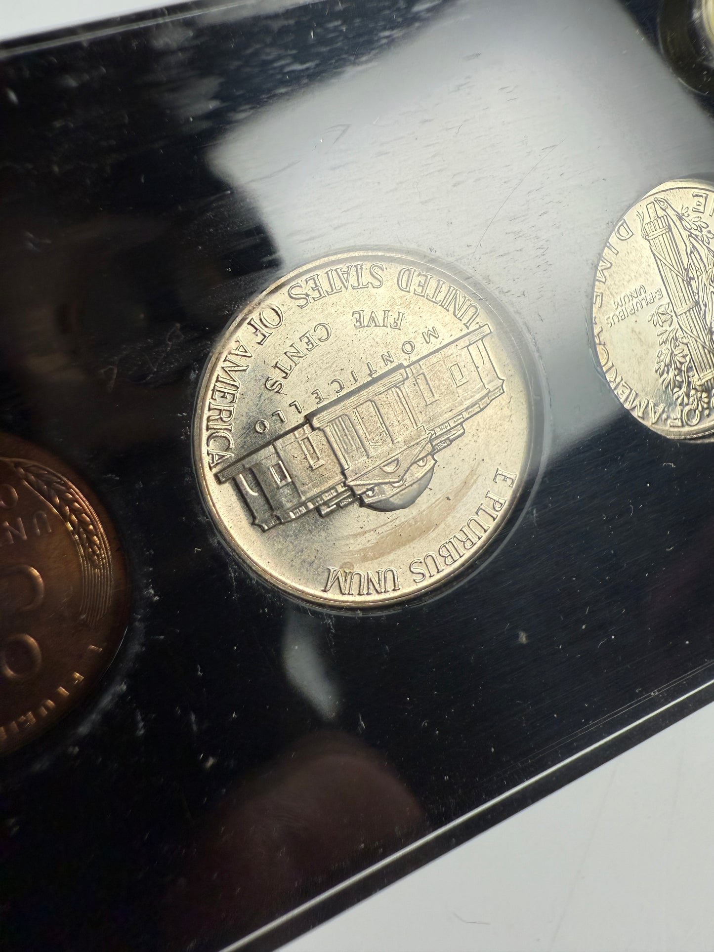 1938 US Mint Silver PROOF Set Gem Coins Black Capital Holder Display Box