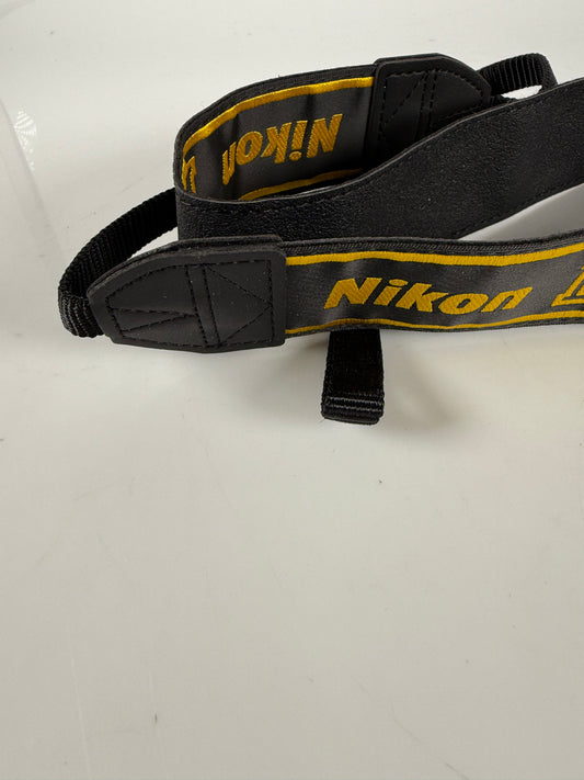 Genuine Nikon AN-DC17 1.5" Black/Yellow Neck/Shoulder Strap for Nikon D500