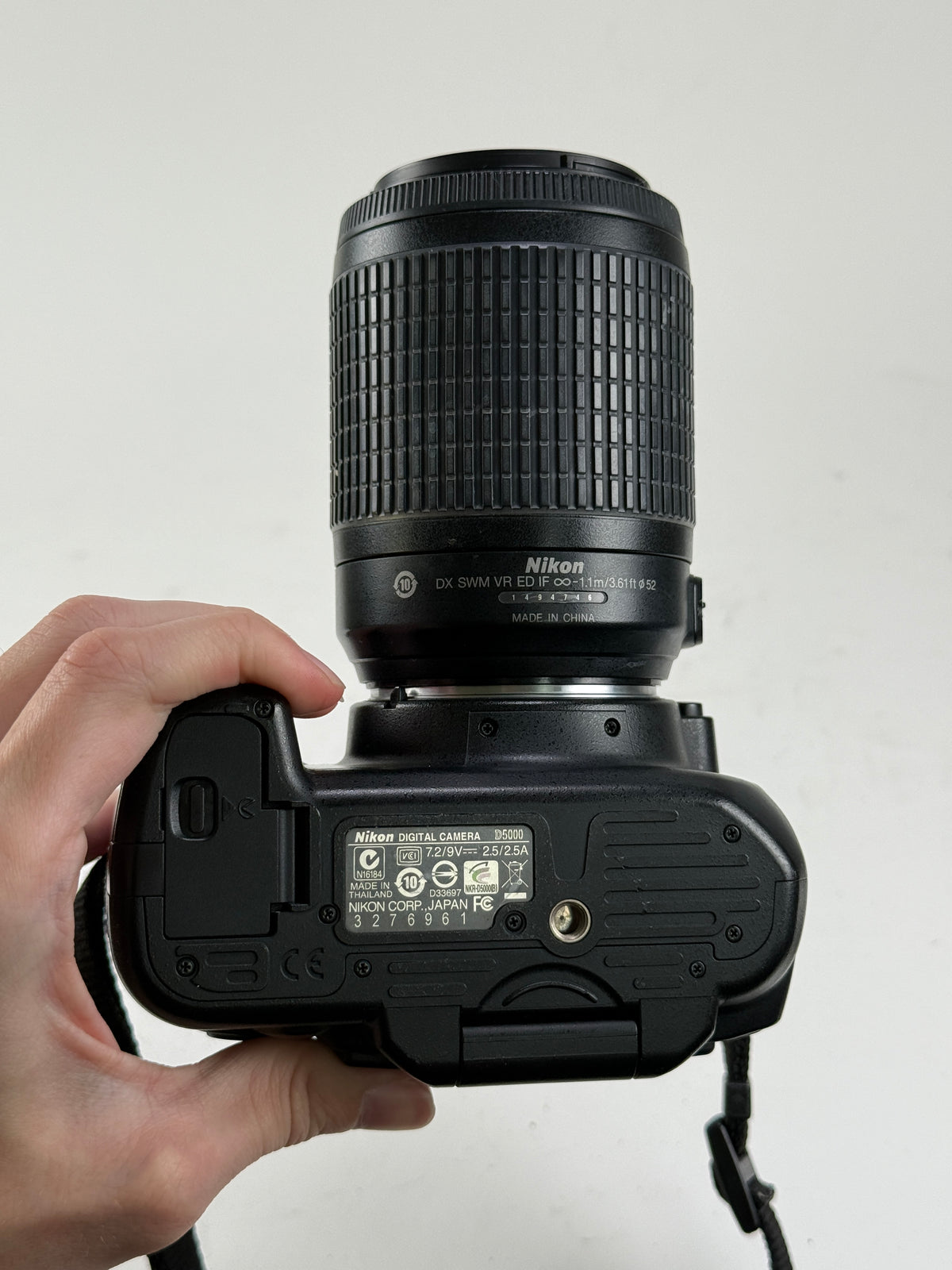 Nikon D5000 DSLR digital Camera kit 18-55mm, 55-200mm lens, case