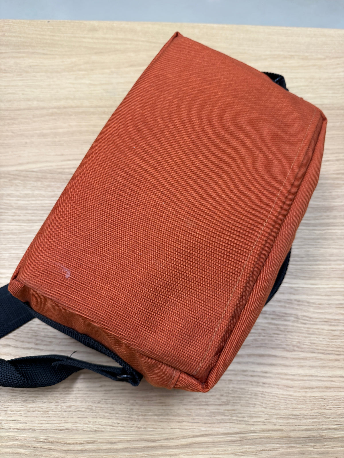 Vintage Burnt Orange TENBA 2 canvas Pro CAMERA Equipment Shoulder BAG
