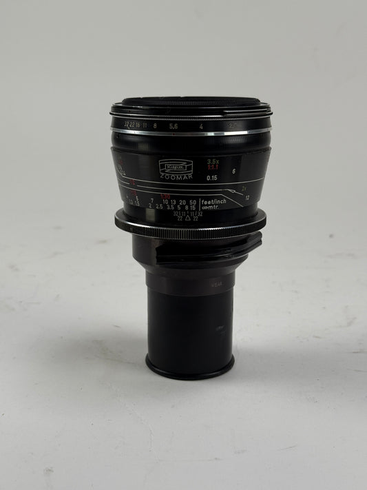 Kilfitt Zoomar Muenchen Macro-Kilar 90mm F2.8 lens in Arri Standard mount