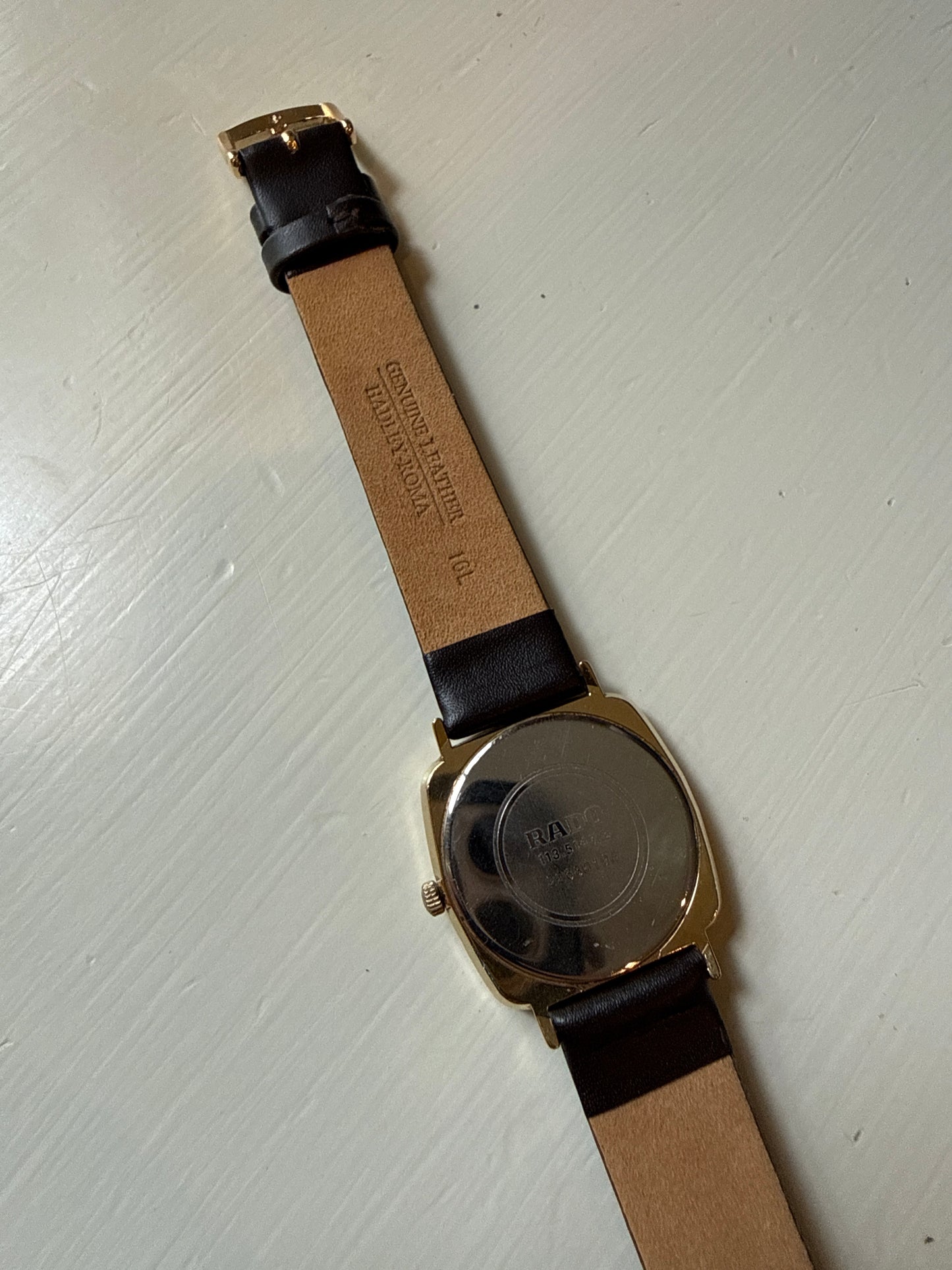 RADO Watch 113.5147.2 Date Quartz Women's Gold Brown Case 29mm x 34mm