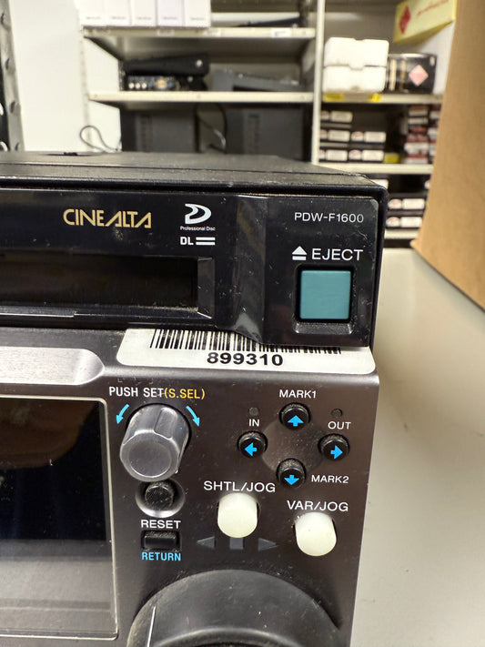 Sony PDW-F1600 XDCAM HD422 recorder dual layer disc HD deck 24P VTR - 401 laser
