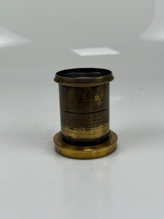 J.H. Dallmeyer London 8.5x6.5 Rapid Rectilinear Brass Lens
