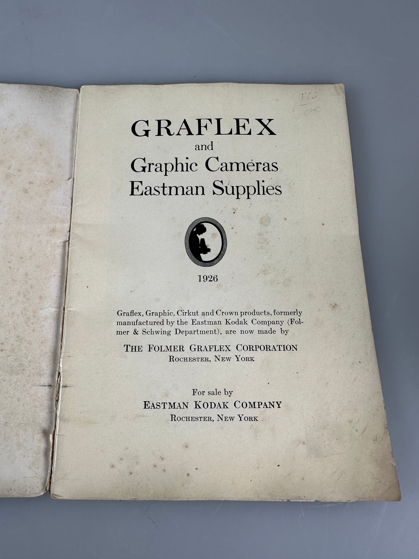 Graflex brochure advertising manual 1926 graflex series C, home portrait