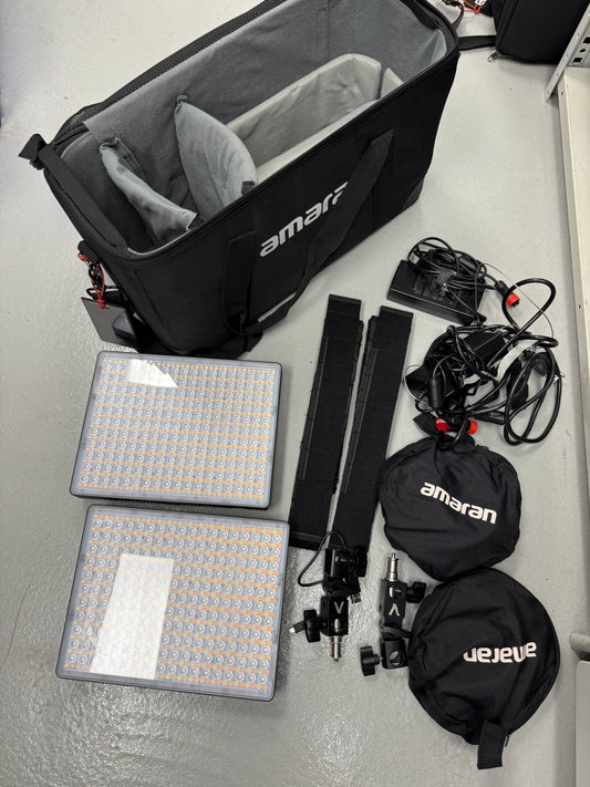 Aputure Amaran P60c RGBWW LED Soft Light Panel 2 light kit