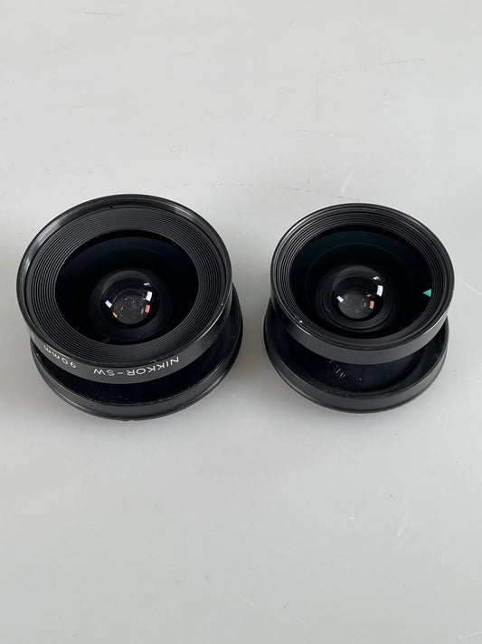 Nikon Nikkor SW 90mm f8 Large Format Lens Cells