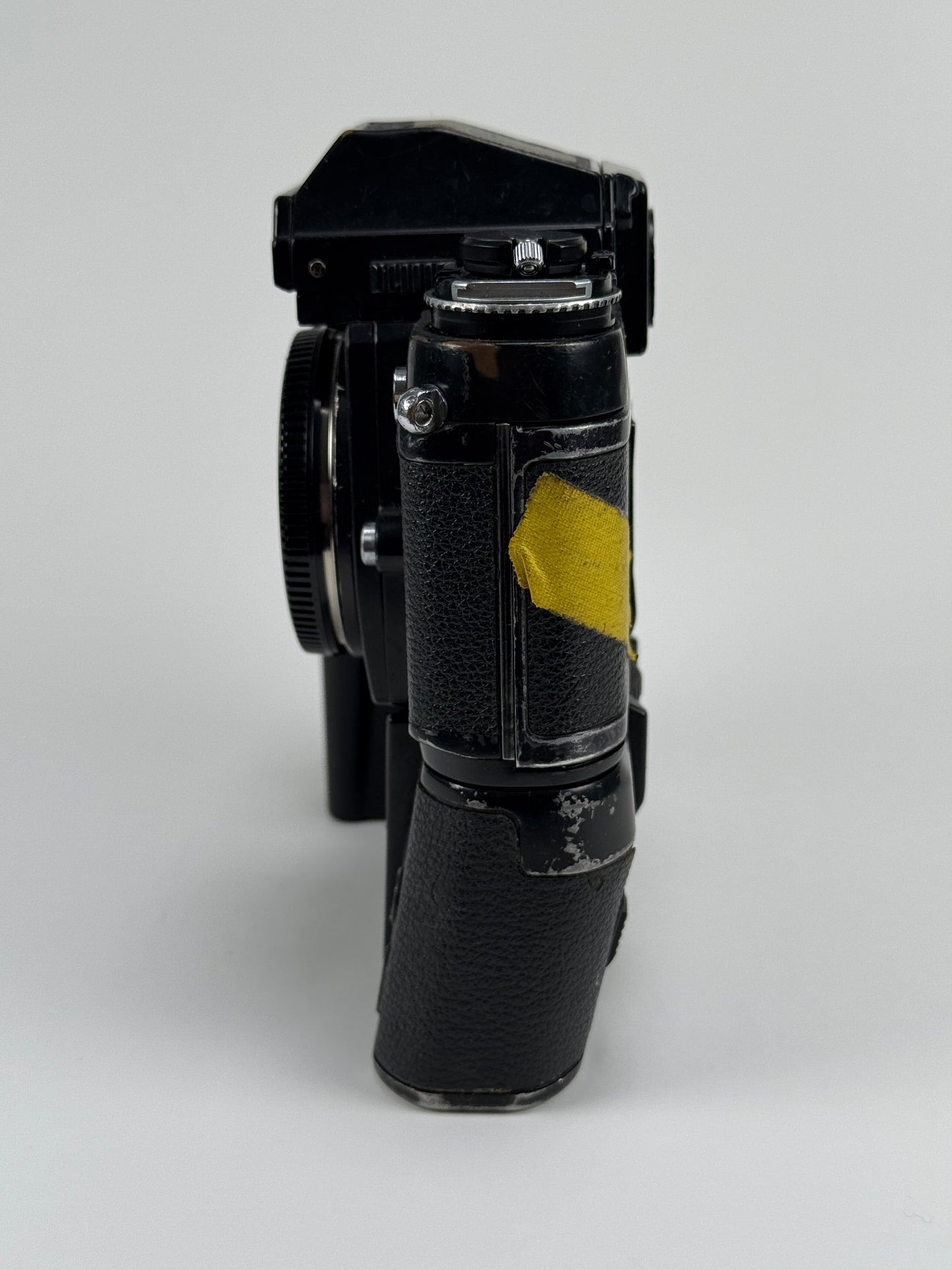 Nikon F3 35mm SLR film camera body w/ MD-4 - Heinz Kluetmeier