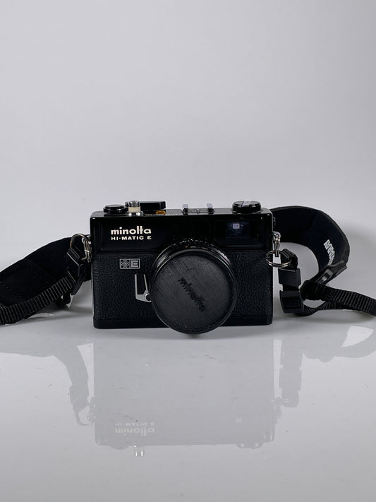 MINOLTA Hi Matic E Rangefinder 35mm Film Camera Black