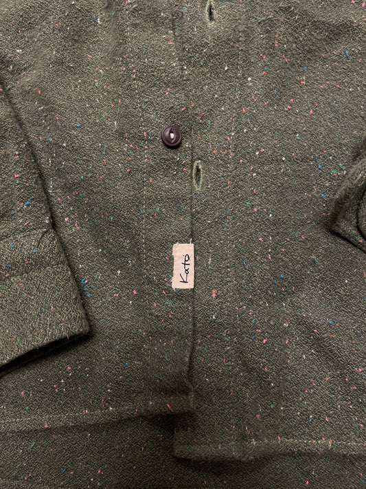 Hiroshi Kato green 100% Cotton Shirt dress shirt collar button up