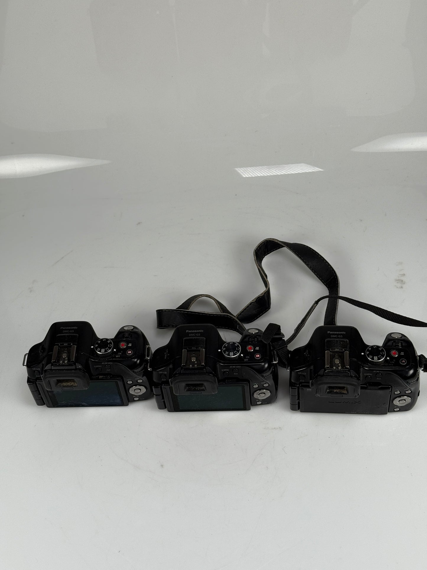 Panasonic Lumix DMC-G5 Mirrorless MFT Digital Camera Body lot of 3