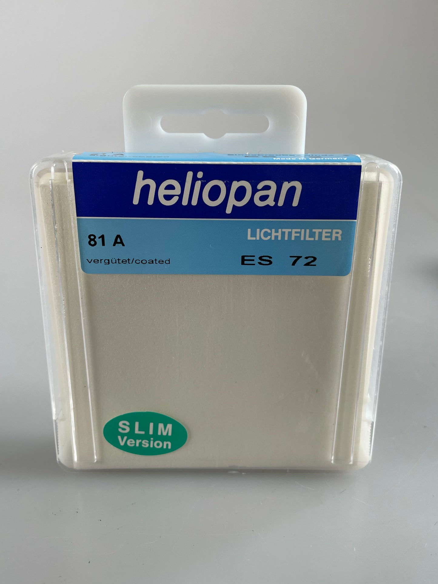 Heliopan 72mm ES72 Slim 81A 1.2x lens filter