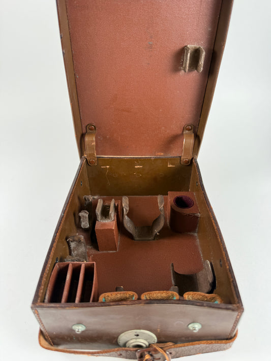Leica leather combination combi case brown for Standard 1 mod a RARE