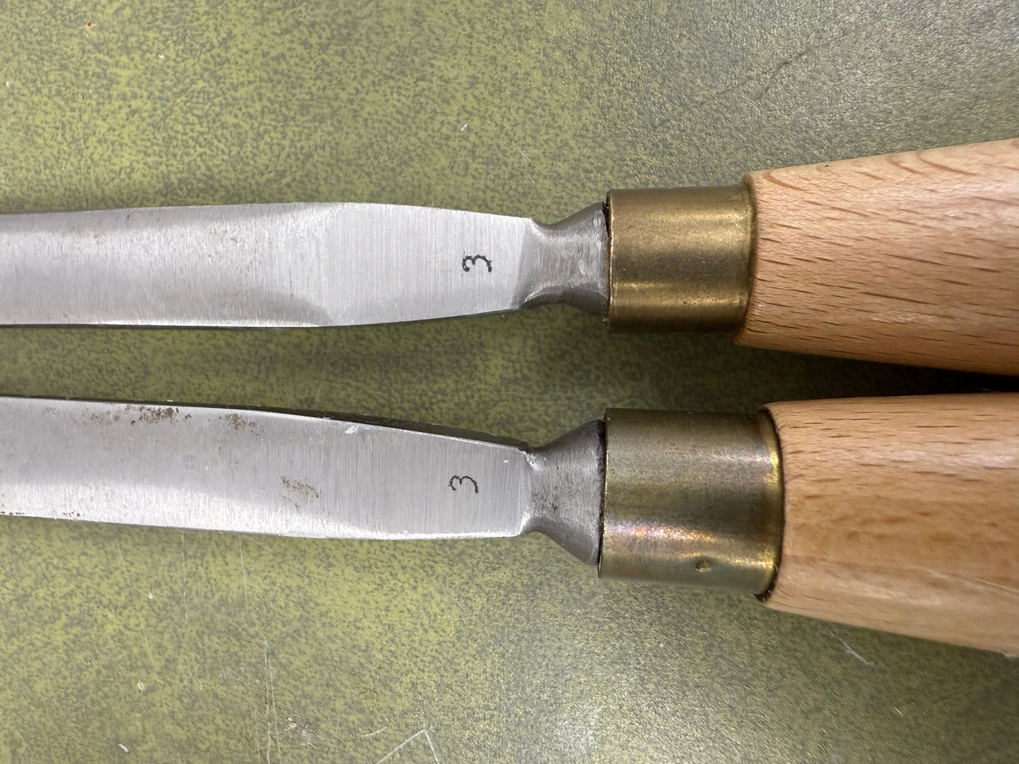 Vintage Ashley Iles Carving Gouge set of 2 No 3 Chisel