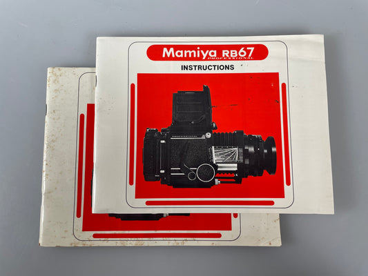 Mamiya RB67 Instruction Booklet,  Manual