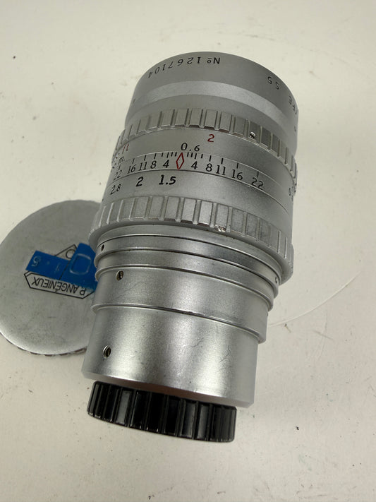 Angenieux Cine lens 50mm F1.5 lens Type S5 with caps RARE