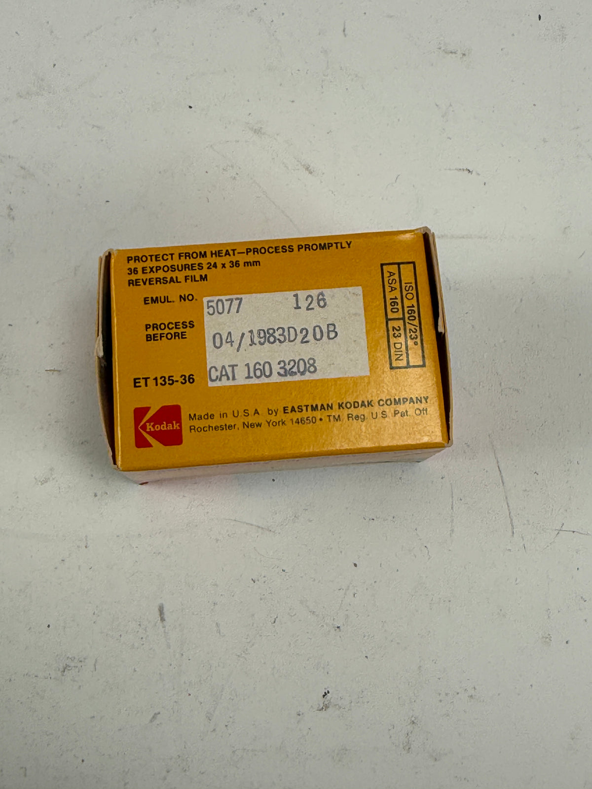 Kodak Ektachrome 160T Tungsten ISO 35mm Slide Film 1 Roll 36 Exposures