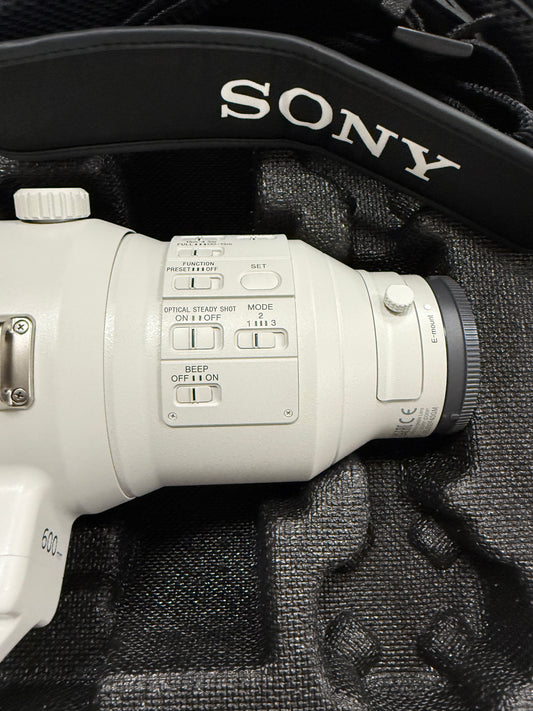 Sony FE 600mm f/4.0 GM OSS Super Telephoto G master lens