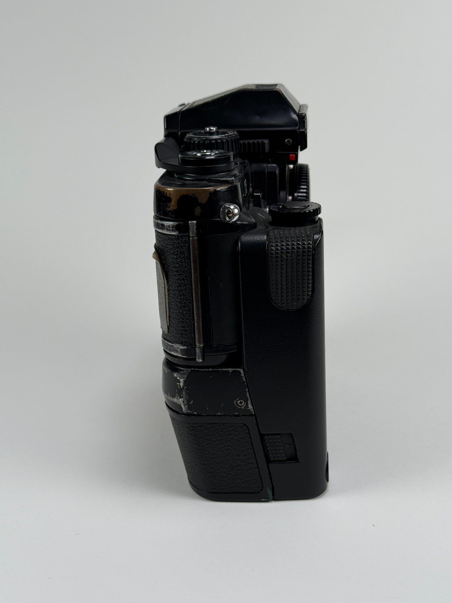 Nikon F3 35mm SLR film camera body w/ MD-4 - Heinz Kluetmeier