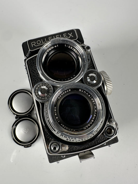 Rolleiflex 2.8D Medium Format Film Camera W/ Xenotar 80mm f2.8 Lens
