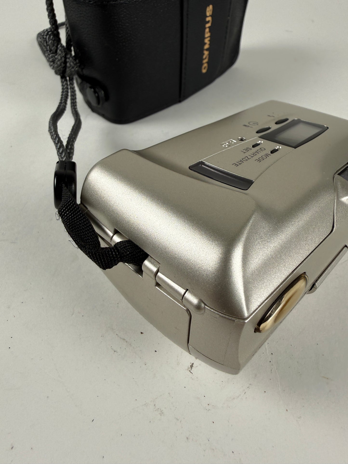 Olympus Stylus Epic DLX MJU II 35mm point and shoot p&s film camera 35mm f2.8 chrome/silver