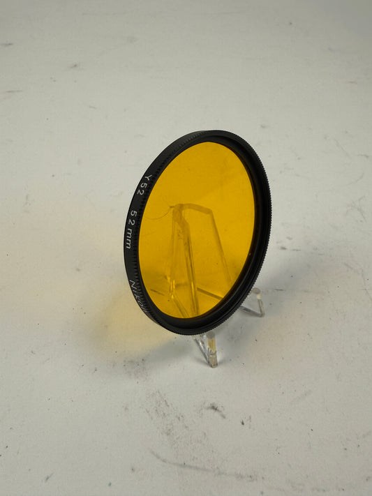 NIKON 52MM Y52 CAMERA LENS FILTER Yellow