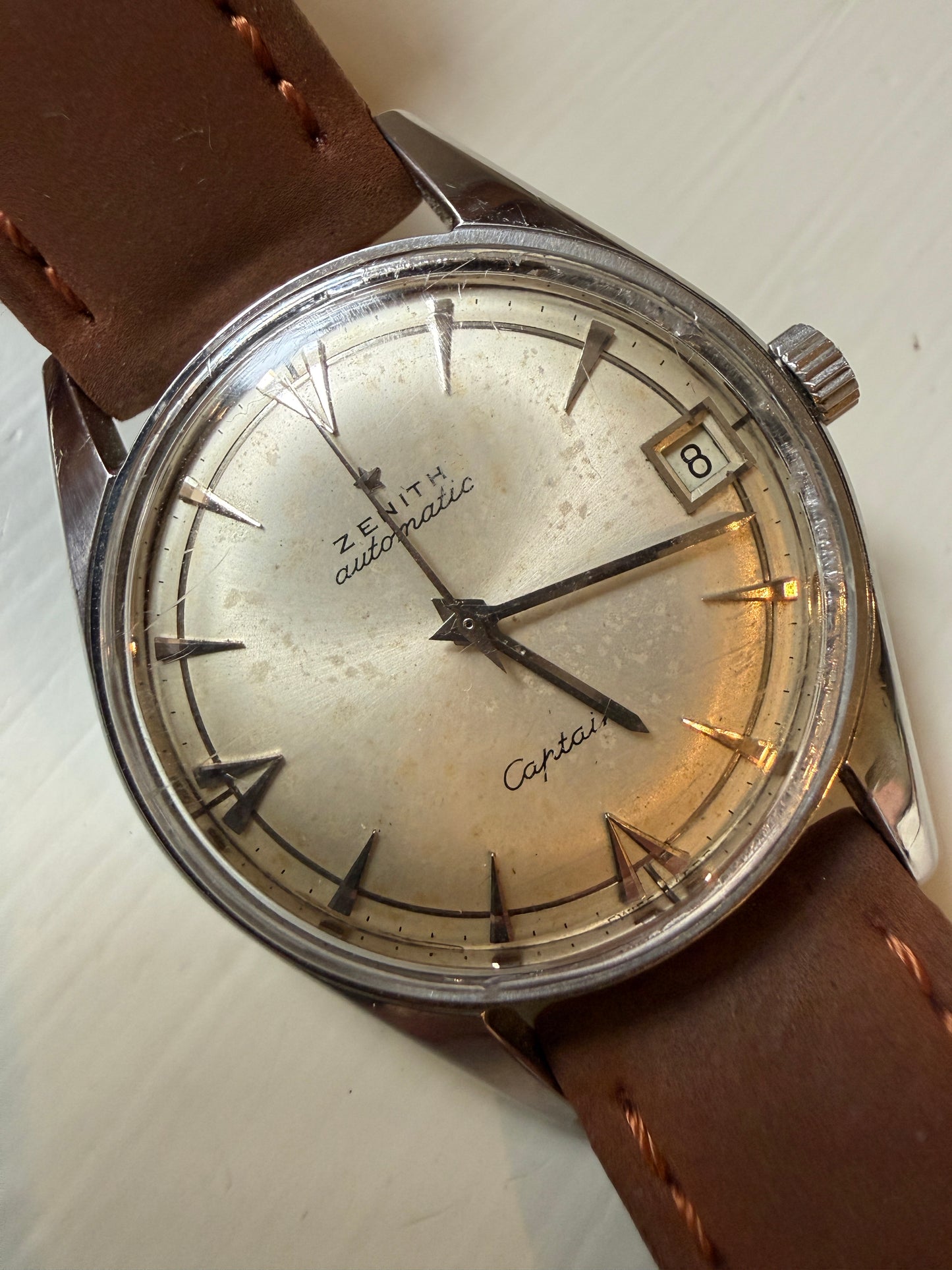 Zenith Cal 2552 PC Automatic Watch Vintage Mens Chronometer 23 Jewels