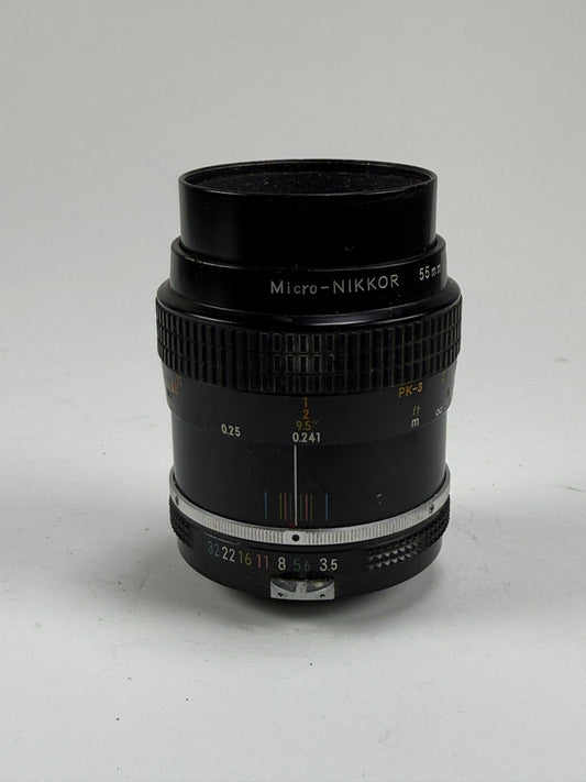 Nikon Nikkor non AI 55mm f3.5 Micro Lens