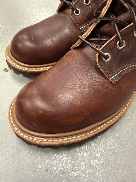 Red Wing Shoes Logger Leather Work Boots Brown Mid-Calf Size 10.5 D Men's