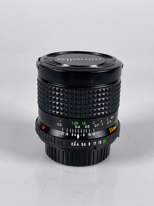 Minolta MC W.ROKKOR-X 24mm f/2.8 Lens
